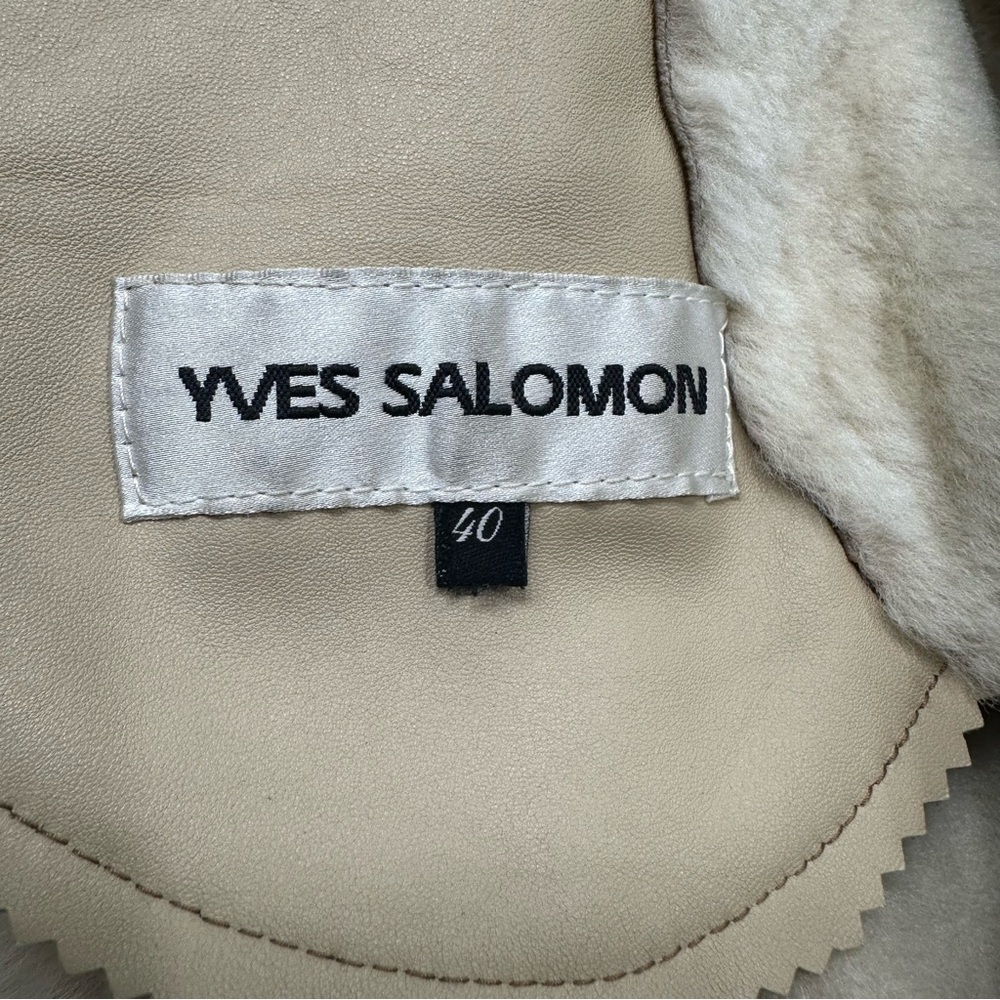 YVES SALOMON Shearling Long Coat🌸 - Picture 10 of 16